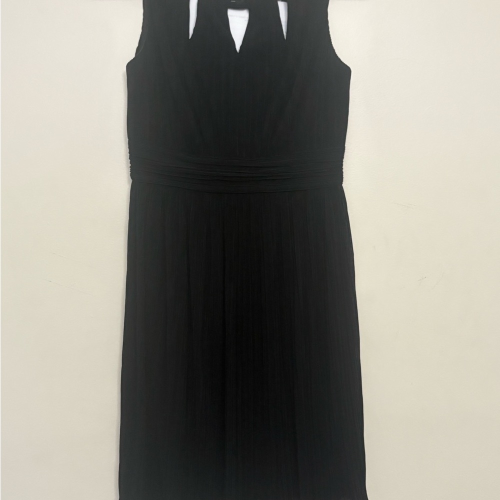 Elegant Black Pleated Dress